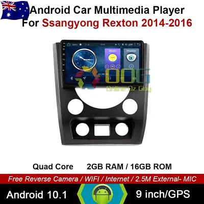 $389.90 • Buy 9” Android 12 Quad Core Car Head Unit GPS For Ssangyong Rexton 14-2016 Carplay 