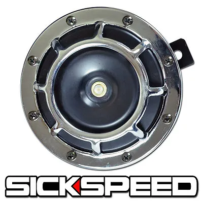 One Sickspeed Chrome Super Loud Electric Blast Tone Horn Motorcycle 12v M3 • $19.88