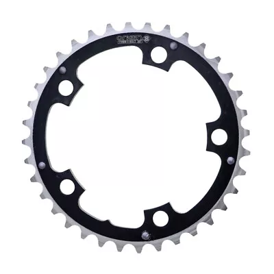 Origin8 Chainring 36T 110 BCD 5-Bolt 8/9/10-Spd Alloy Blk/Silver Ramped/Pinned • $43.49