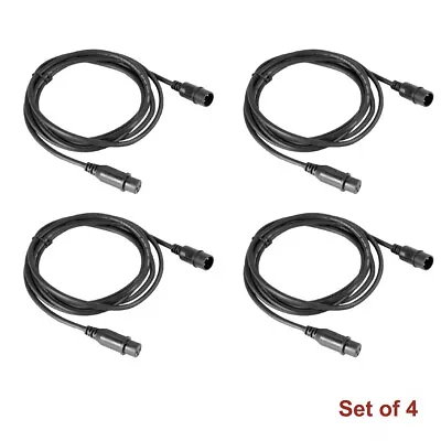 10ft Stage Lighting DMX Cable XLR 3-Pin Male To Female Connection Wires 4-Pack • $19.13