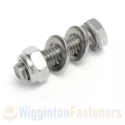 £0.99 • Buy M3 M4 M5 M6 M8 Nuts And Bolts / Fully Threaded Set Screw + Washers A2 STAINLESS