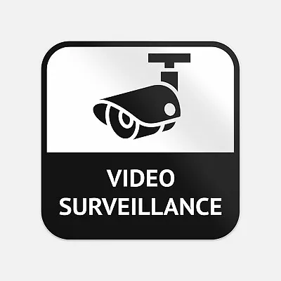 Video Surveillance Sign Vinyl Sticker Decal • $2.95