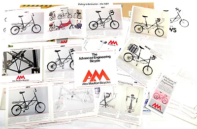 Alex Moulton Bicycle Catalog LOT Brochures Specs AM14 AM7  Used & NOS • $247.05