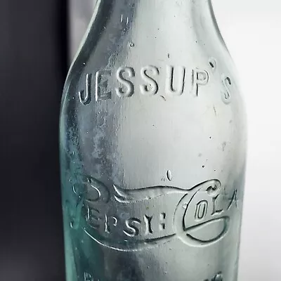 2 Vintage Charlottesville VA Pepsi-Cola Bottles 1912-15  JESSUP'S  & 6oz  J  • $300