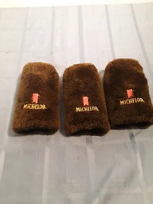 3 VTG Michelob Beer Golf Club Head Cover Brown Fur Embroidered Logo  • $19.99