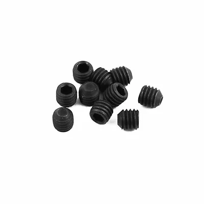 10Pcs Metal Black M3x3mm Hex Socket Grub Screw For RC Model Car Spare Part • $5.96