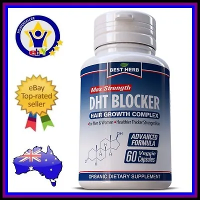 DHT BLOCKER Advanced Hair Formula STIMULATE GROWTH Anti Loss Natural Supplement • $54.95