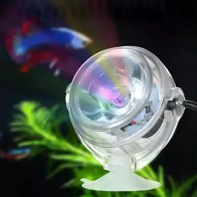 Mini Waterproof Aquarium LED Spotlight Fish Tank Underwater Lamp (Colorful • $14.05