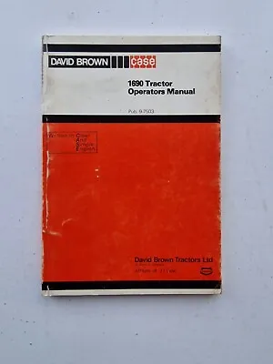 £49.99 • Buy David Brown Case 1690 Tractor Operators Manual