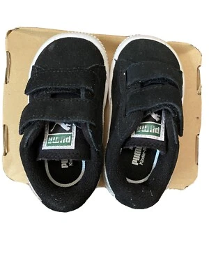 Baby Puma Trainers  Black Suede UK 3 EuR 19 • £25