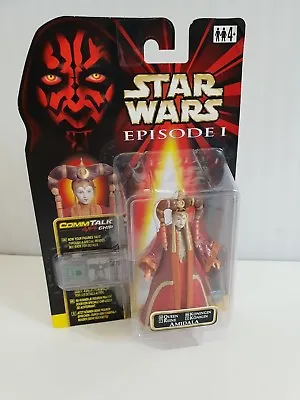 Star Wars Episode 1 CommTalk Chip Model Action Figure Queen Amidala New Sealed • £5.99