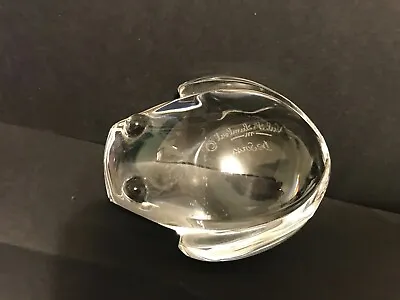 $17.01 • Buy Vintage Val St. Lambert Signed De Sousa Crystal Art Glass Frog Paperweight