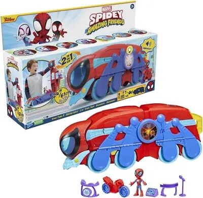 Marvel Spidey Spider Crawl-R 2 In 1 Playset With Sounds New Kids Xmas Toy Age 3+ • £60.99