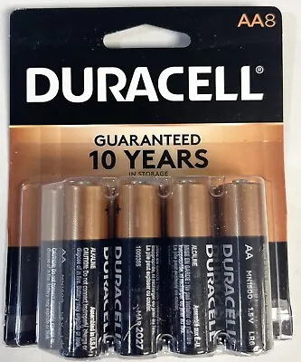 8-Pack Duracell Coppertop AA Alkaline Battery • $8.99