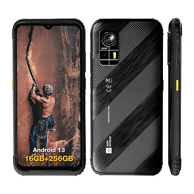 AGM H6 Ultra-Thin Rugged Smartphone Android 13 6.56  Mobile Phone 8GB+256GB NFC • $299.99