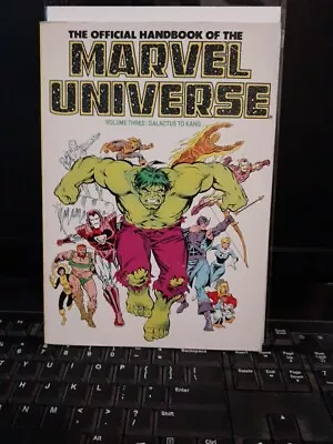THE OFFICIAL HANDBOOK OF THE MARVEL UNIVERSE TPB Volume Three  • $8