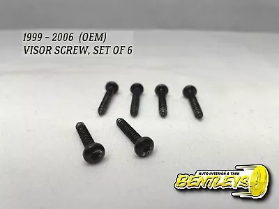 1999 - 2006 Silverado Sierra Tahoe Sun Visor Sunvisor Specialty Screw Set Of 6 • $12.59