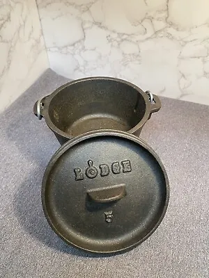 Vintage Lodge #5 5CO Cast Iron 1/2 Quart Mini Camp Dutch Oven Kettle W/Lid RARE! • $265