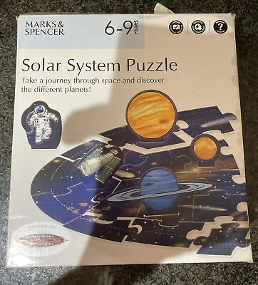 Marks And Spencer Solar System Jigsaw Puzzle 6-9 Years Used Complete • £9.99