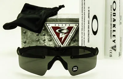 Oakley SI Ballistic M Frame 3.0 Matte Black Z87+ Grey Shooting Lenses OO9146-01 • $124.95