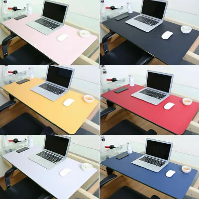 £8.99 • Buy Anti-slip Desk Mat PU Leather Mouse Pad Office Home Desk Protector Waterproof