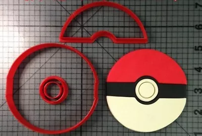 $7.95 • Buy Pokemon Poke Ball Fondant Embosser / Cookie Cutter