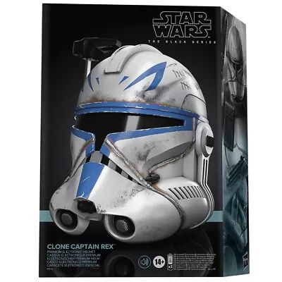 Star Wars The Black Series Clone Captain Rex Premium Electronic Roleplay Helmet • £132.99