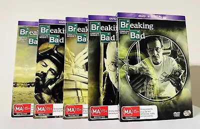 ‘Breaking Bad’ Complete Seasons 1 2 3 4 & The Final Season DVD~ Slip Cover Ed • $29.99