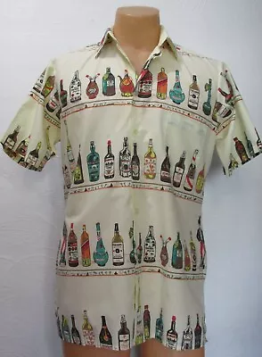 Men's Vintage English Sports Shop Bermuda  Button Down Shirt Medium • $29.99