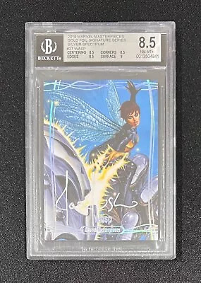 2016 Marvel Masterpieces Silver Spectrum /10 Card #27 WASP Beckett BGS 8.5 NM/M+ • $1295