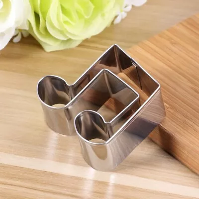  Stainless Steel Cookie Cutter Mold Musical Note Shape DIY Chocolate Moulds • $6.41