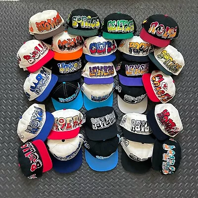 Custom Graffiti Snapback Hat Cap Custom NOT Vintage Multiple Team Options Rare • $135