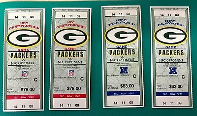 GREEN BAY PACKERS Lot Of Phantom Tickets Playoffs NFC Championship Games • $9.99