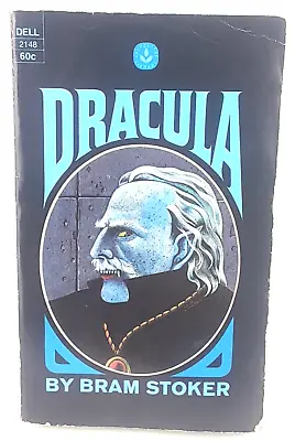 Dracula Bram Stroker Horror Vampire Goth 1973 Paperback  Dell 2148 Nc • $10.49