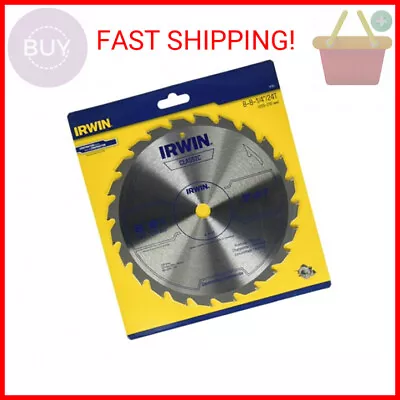 IRWIN Tools Classic Series Carbide Table/Miter Circular Saw Blade 8 1/4-inch 2 • $21.13