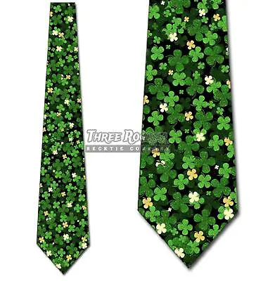 Clovers Allover Tie Men's Irish Shamrock Neck Ties St Patricks Necktie Brand New • $18.75