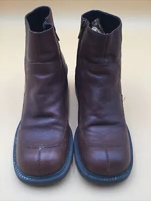 9&Co. Brown Leather Women Boot Medium Width Size 7 Womens • $75