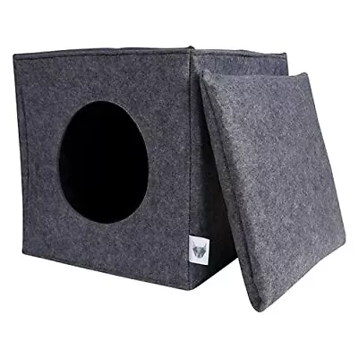$27.99 • Buy VIIRKUJA Felt Cat Den With Cushion Suitable For IKEA Expedit