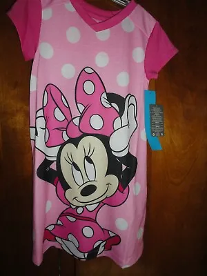 Size Small 5/6 Minnie Mouse Pink Nightgown NWT Disney Store • $16.90