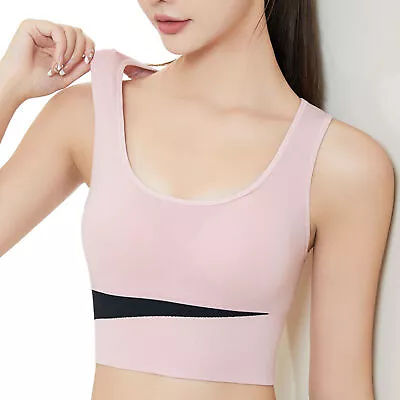 New Sports Bra Nylon Breathable Skin Friendly U Shaped Steel Free Running • £7.03