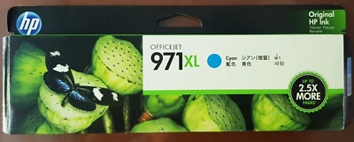 $55 • Buy GENUINE HP 971XL Ink Cartridge High Yield Cyan Genuine Original CN626AA FEB 2018