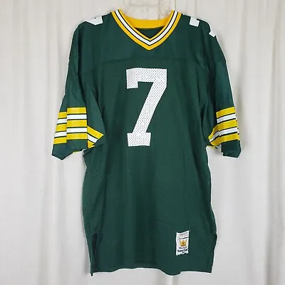 Vintage #7 GREEN BAY PACKERS Mens 44 MacGregor Sand Knit Mesh Jersey Exclusive • $122.99