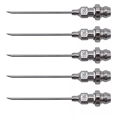 5 Pcs Bearing Grease Injector Needlegrease Needle Nozzle18 Gauge11/2 Inch • $11.76