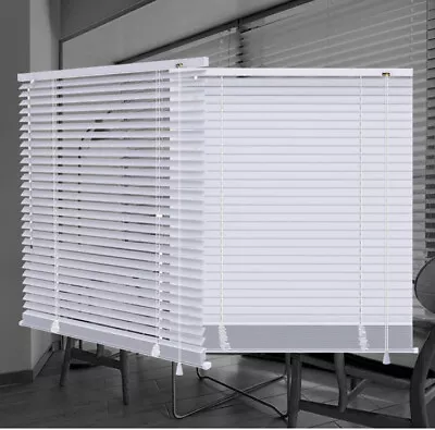 SEEYE Mini Blinds Aluminum Venetian Slat Blinds Blackout Horizontal 28” X 64” • $14.99