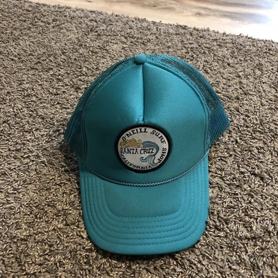 $10.50 • Buy Vintage O’Neill OTTO Snap Back Mesh Trucker Surf Hat Santa Cruz Teal