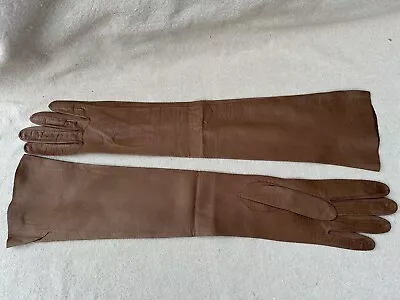 Vintage Lionel Le Grande Leather Gloves Made In France For I Magnin &Co • $19.99