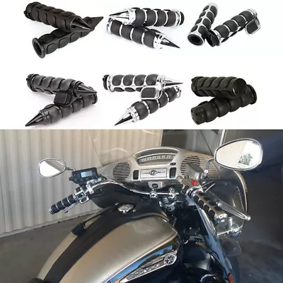 $29.75 • Buy Motorcycle 1  Handlebar Hand Grips For Yamaha Royal Star Venture V Star 1100 950