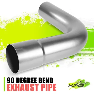 3  OD Mild Steel DIY Custom Mandrel Exhaust Tube Piping 90 Degree Bend Pipe • $25