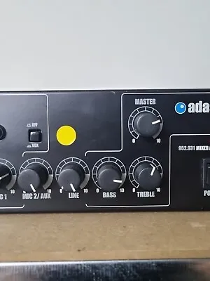 Adastra 3 Input Stereo Mixer Amplifier  952.931  25 Watt Black  • £29.99