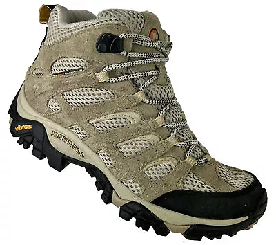 Merrell Moab Ventilator Taupe Hiking Boot Trail Shoe Womens Size 8.5 Vibram Sole • $25.49